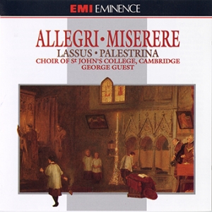 Music by Allegri, Lassus, and Palestrina