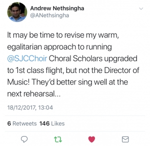 Andrew Nethsingha Tweet