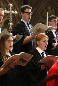 Choral Scholars at the Coronation Service